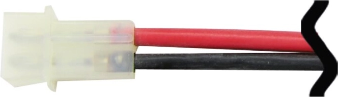 Cablu de conexiune din silicon cu conector AMP, 1,5 mm², 18 cm