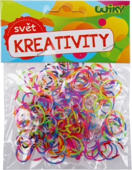 Elastice magice împletite cu dungi, mix de culori