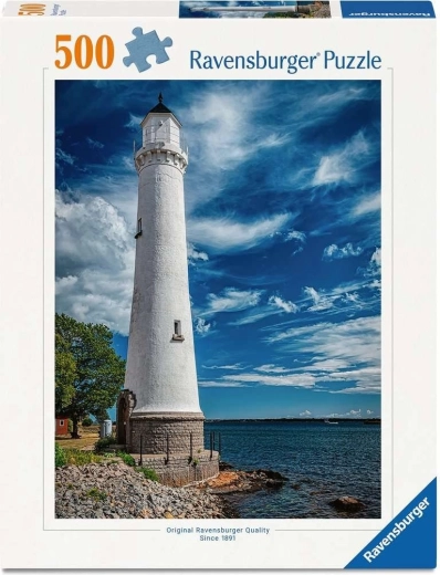 Puzzle Ravensburger farul din Karlskrona, Suedia 500 de piese