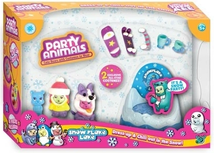 Party Animals set de joacă – petrecere de iarnă, marină și pe plajă