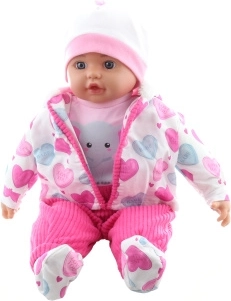 Bebeluș fetiță cu elefănțel 50 cm