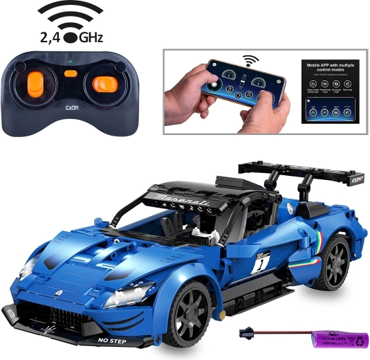 CaDA Maserati GT2 cu telecomandă 1:14, albastru