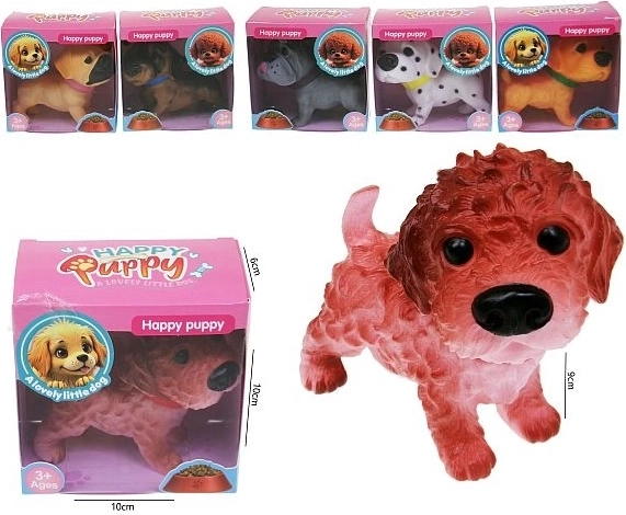 Figurină cățel Happy Puppy 10 cm (selecție aleatorie)