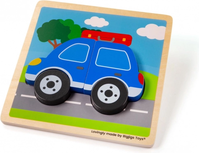 Puzzle auto Bigjigs Toys