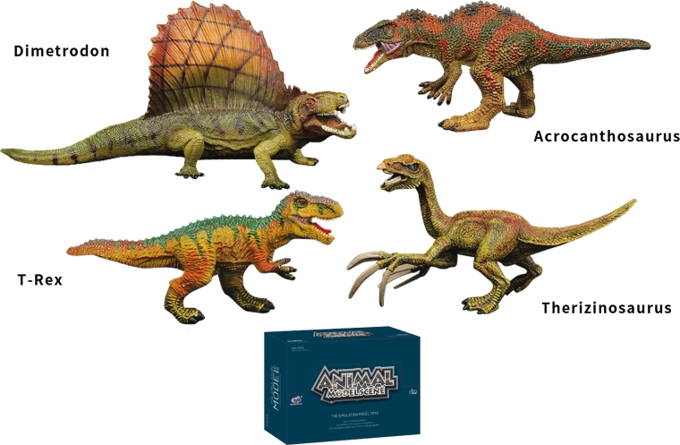 Lumea dinozaurilor – set de figurine cu dinozauri (4 tipuri)