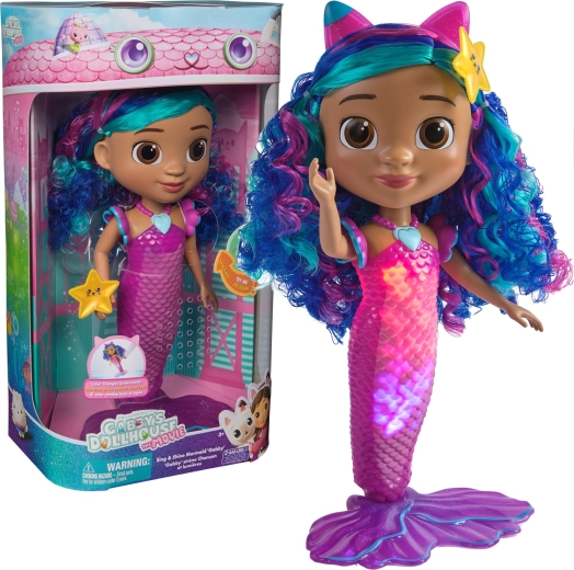 Sirenă Gabina – păpușă luminoasă cu sunete din Căsuța fermecată a Gabrinei