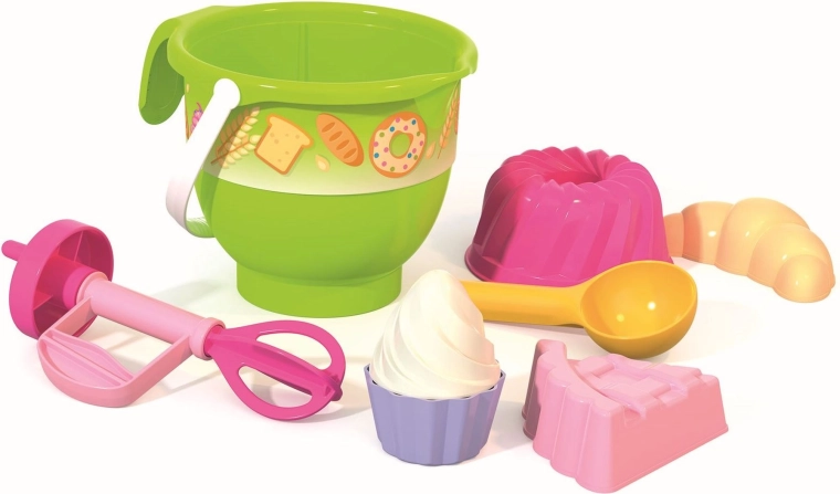 Set Androni pentru nisip - coacere cu tel manual, 6 piese