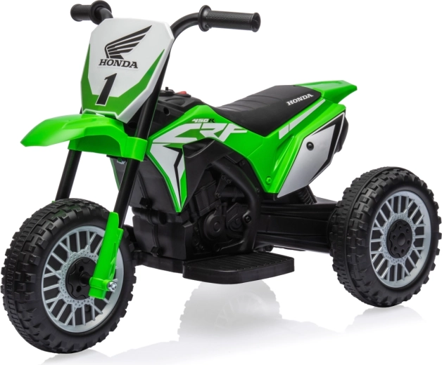 Motocicletă electrică pentru copii Milly Mally Honda CRF 450R verde (tricicletă)