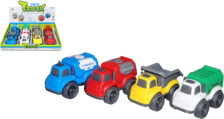 Mașină din plastic cu mecanism cu frecare pentru copii 18+ luni