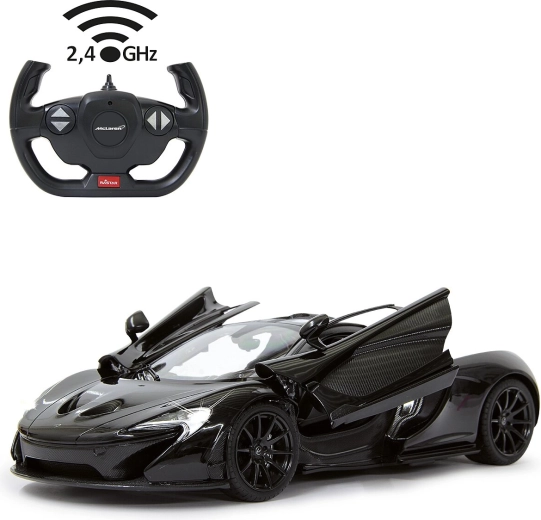 Mașină RC Jamara McLaren P1 la scara 1:14, neagră, 2,4 GHz, uși cu deschidere manuală