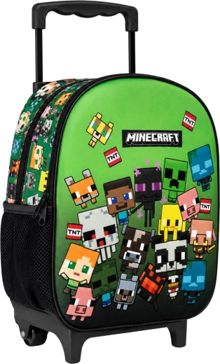 Rucsac cu roți Minecraft 32 cm verde - 1 bucată