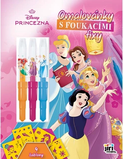 Prințese Disney – carte de colorat cu markere pentru suflat