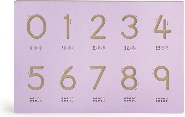 Panou interschimbabil cu numere 60 × 40 cm