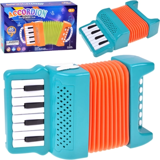 Acordeon interactiv pentru copii cu 40 de melodii și reglaj al volumului - 1 bucată