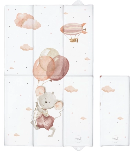 Ceba baby salteluță de schimbat scutece pentru călătorii basic mouse 60 × 40 cm