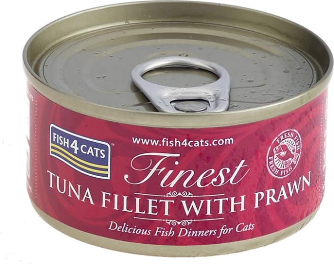Conservă pentru pisici FISH4CATS ton cu creveți 70 g