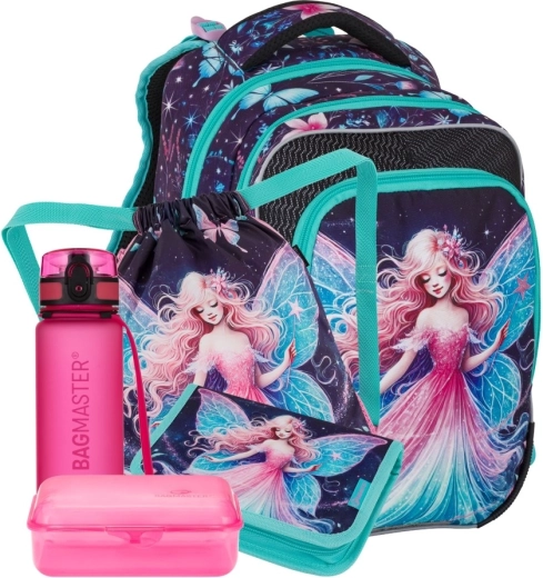 Bagmaster set școlar mare pentru elevi de clasa I – zână