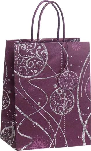 Argus pungă cadou de Crăciun DeLuxe Eco Friendly 18 × 23 cm - 1 bucată