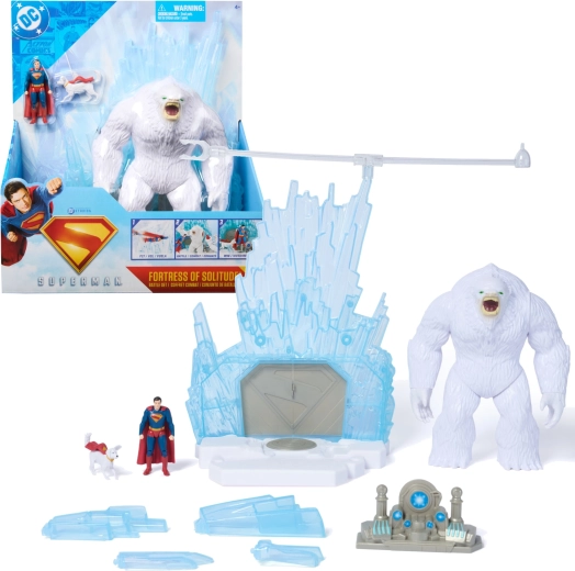 Set de joacă DC Comics Superman – Fortăreața Singurătății cu 3 figurine și accesorii