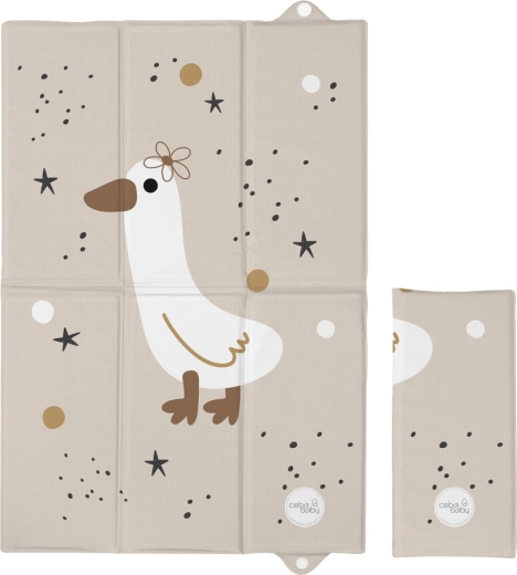 Ceba Baby saltea de înfășat de călătorie basic star duck 60 × 40 cm