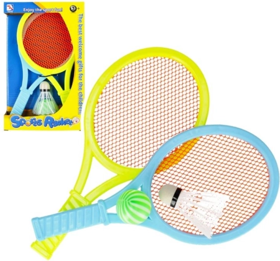 Set de rachete pentru copii cu mingiuță și fluturaș pentru badminton