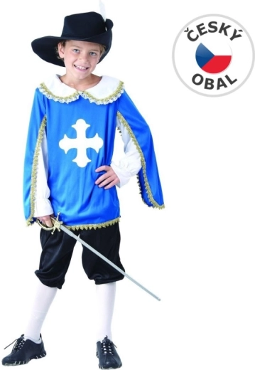 Costum de carnaval muschetar pentru băieți, 130–140 cm