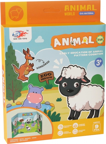 Magneți animale din spumă – set creativ pentru copii