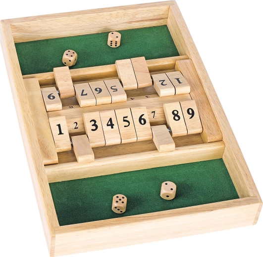 Double shut the box – joc din lemn cu zaruri