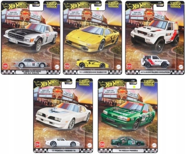 Hot Wheels Premium Boulevard – modele colecționabile metalice 1:64 cu anvelope Real Riders