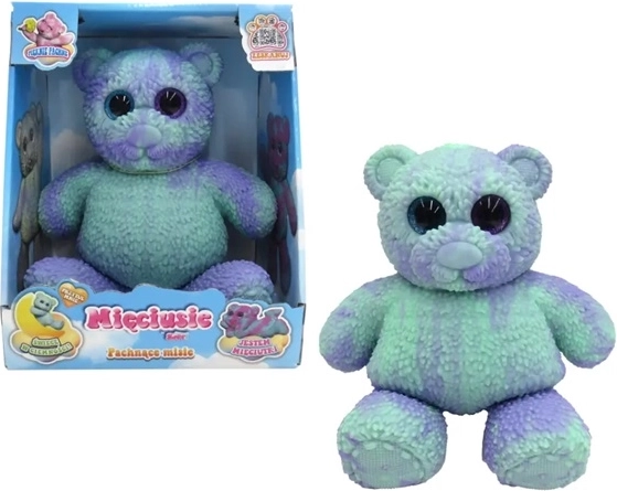 EPEE Mięciusie ursuleț pufos moale, mentă-violet, 28 cm