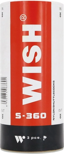 Fluturași de badminton WISH S-360, 3 buc