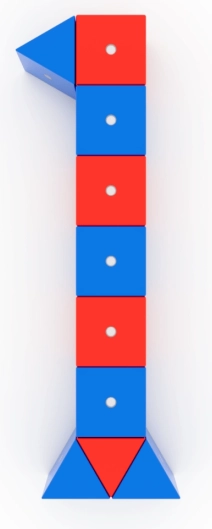 Cuburi magnetice din lemn WABI 120 buc cu magneți mobili