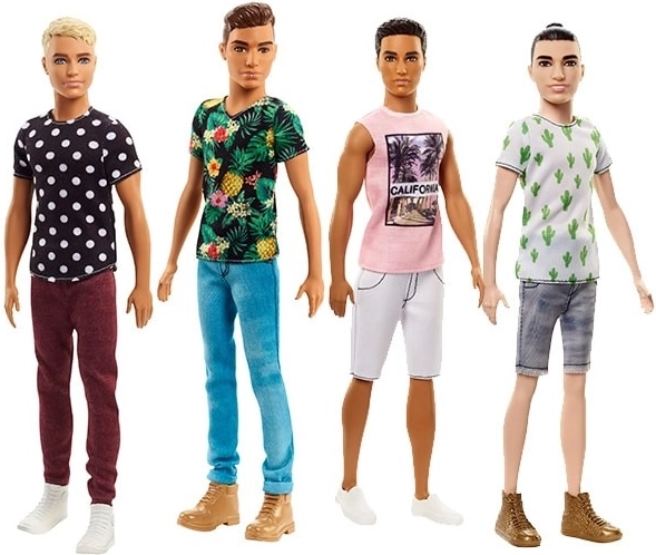 Barbie Fashionistas Ken în tricou albastru cu cactuși
