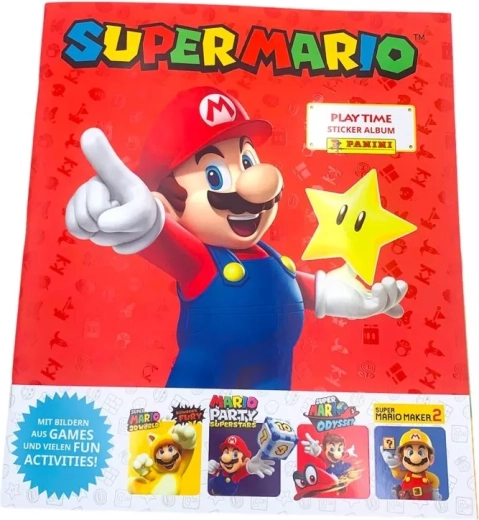 Album de colecție pentru autocolante Super Mario Play Time