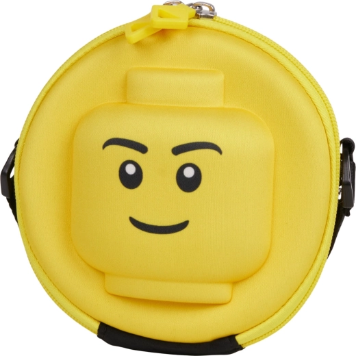 Capete de minifigurine Lego, geantă crossbody rotundă 3D