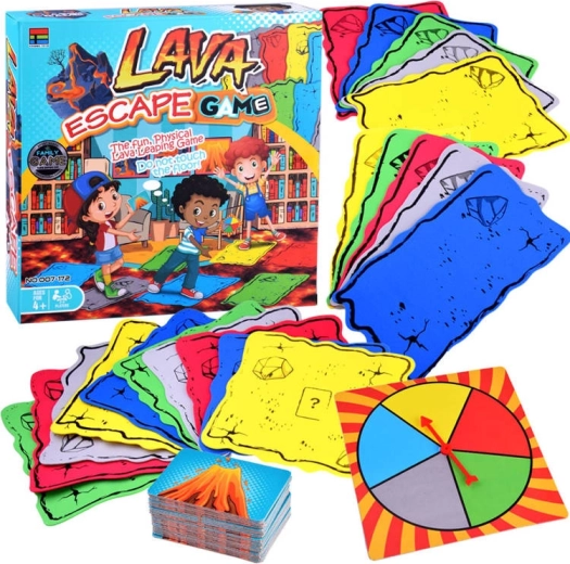 Joc de masă Podeaua e lavă – sari, concurează și nu atinge lava