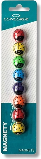 Magnete cu buburuze 20 mm, 8 buc