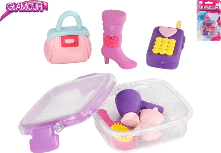 Set Glamour de radiere în formă de accesorii de modă