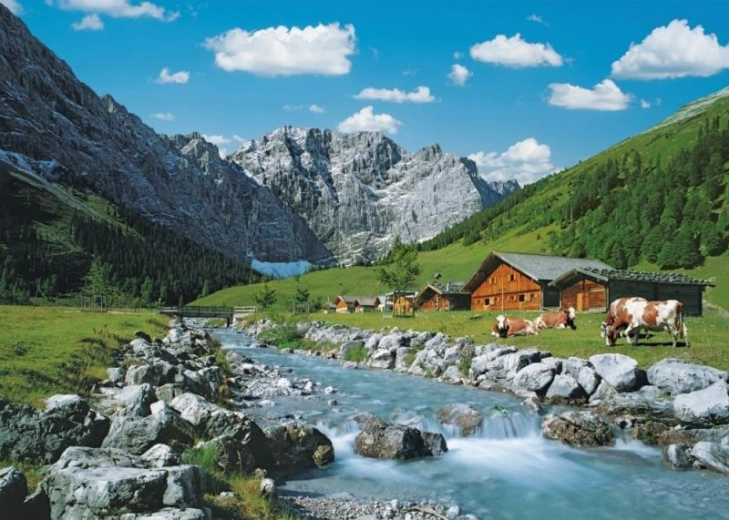 RAVENSBURGER Puzzle Munții Karwendel, Austria 1000 piese