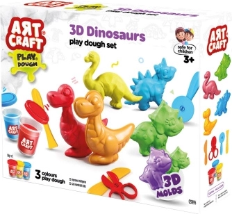 Set Art Craft pentru modelaj dinozauri 168 g