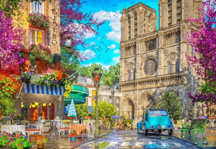 BLUEBIRD puzzle După-amiază la Notre-Dame – 1000 piese