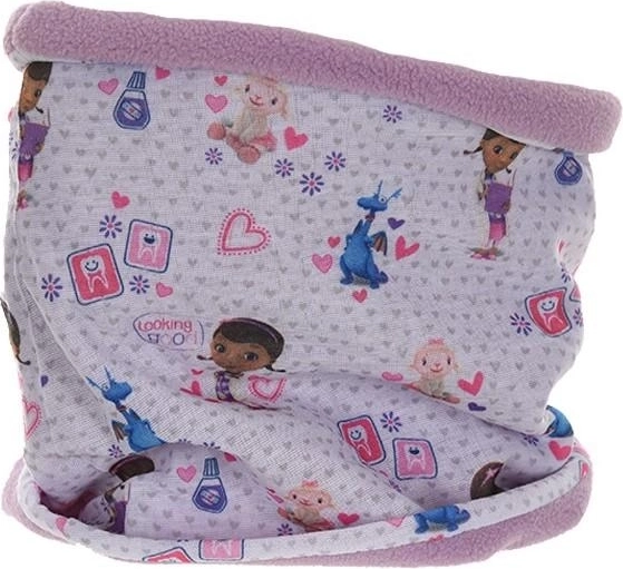 Guler tip tub doctoreasă cu căptușeală din fleece, mov