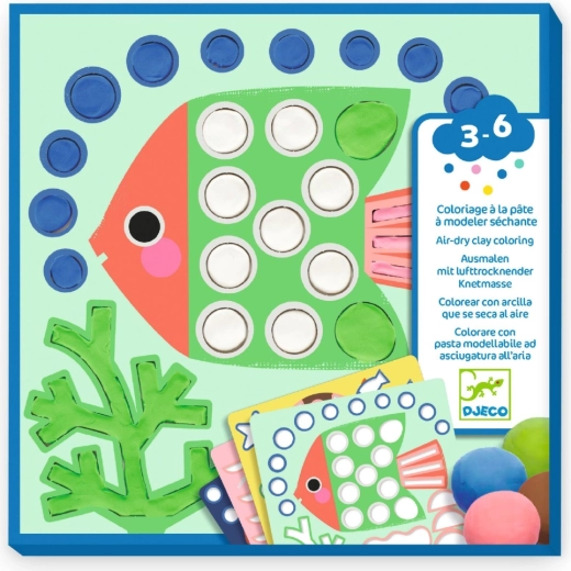 Djeco set cu plastilină – lumea subacvatică