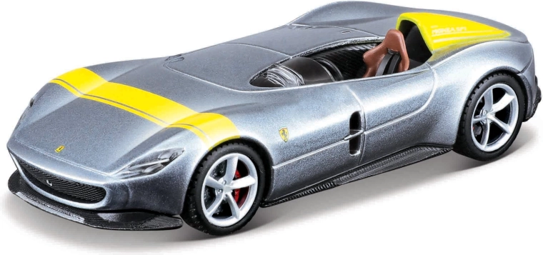 Maisto Speed Icons Ferrari Monza SP1 argintiu-galben 1:64