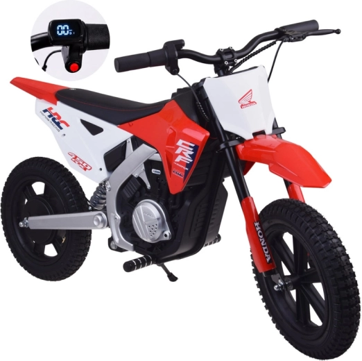 Motocicletă electrică de motocross pentru copii Honda CRF 450RX 24 V (22 km/h) – Roșie