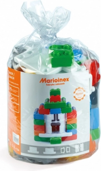 Set de construcție Cărămizi Junior, 40 piese cu ferestre și uși