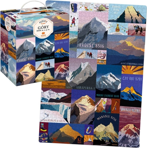 Puzzle 1000 piese Puzzlove - Munți la 8000 m altitudine