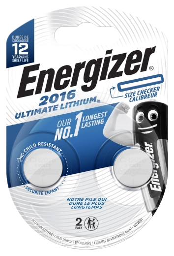 Energizer Ultimate Lithium CR2016 baterii tip monedă 2 buc