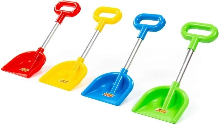 Lopată de nisip pentru copii cu coadă din aluminiu
