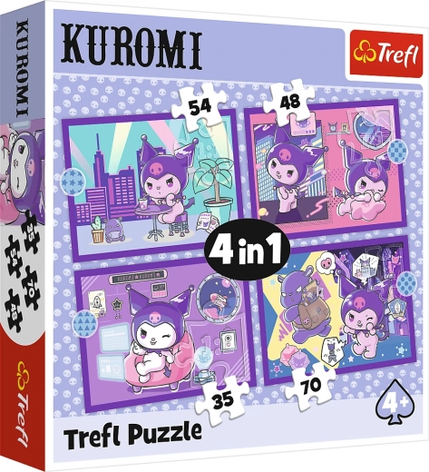 Puzzle 4în1 cu KUROMI – HELLO KITTY